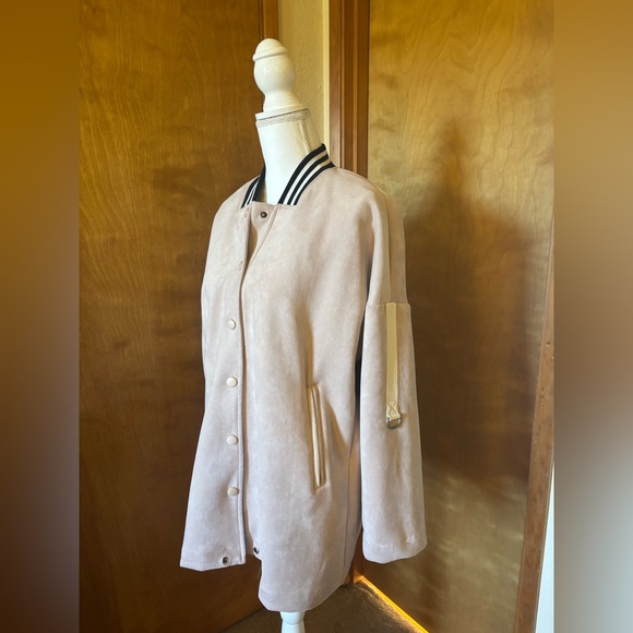 POL Women's Cream Lightweight Varsity Jacket - Picture 3 of 11